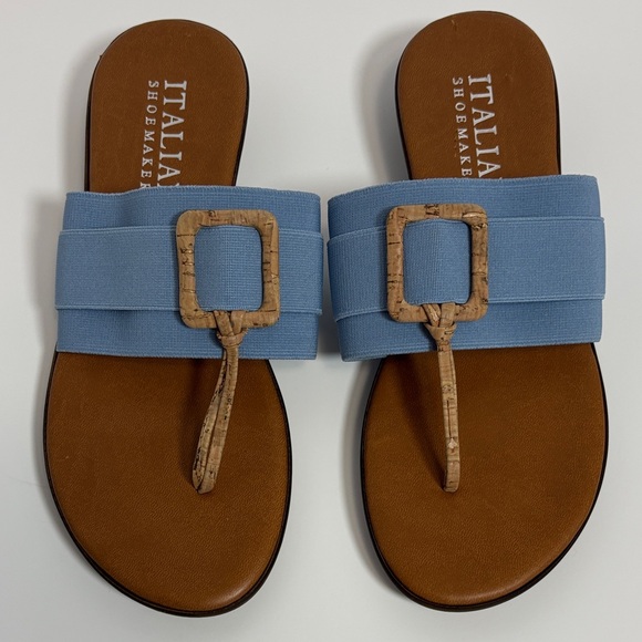 Italian Shoemakers Shoes - Brand: Italian Shoemakers, slip-on-thongs light blue